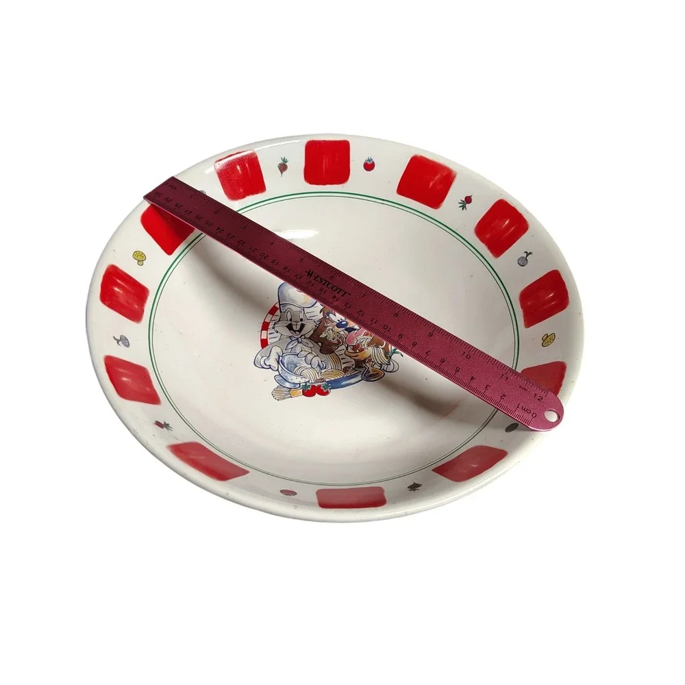 Vintage 1996 Warner Bros Looney Tunes Pasta Bowl Set‎